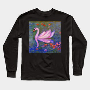 Pink Swan Long Sleeve T-Shirt